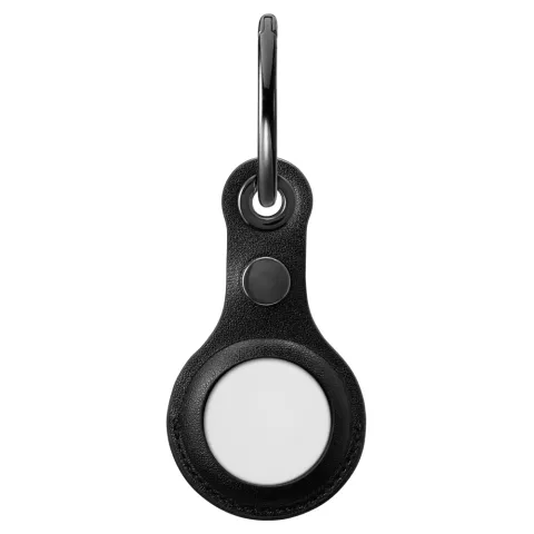 Spigen Valentinus kunstleer hoesje geschikt voor Apple AirTag - zwart