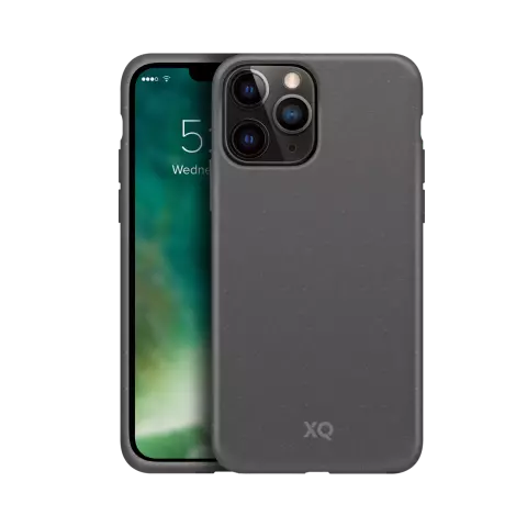 Xqisit Eco Flex Anti Bac Biologisch afbreekbaar hoesje geschikt voor iPhone 13 Pro - grijs