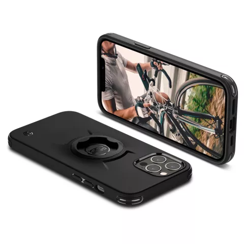 Spigen Gearlock Bike Mount Case met Air Cushion hoesje voor iPhone 12 en iPhone 12 Pro - zwart