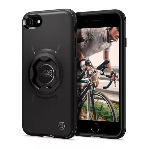 Spigen Gearlock Bike Mount Case Air Cushion hoesje voor iPhone 7 8 SE 2020 SE 2022 - zwart