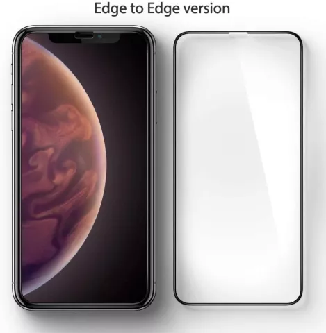 Spigen Glass FC HD screenprotector voor iPhone X XS en 11 Pro - zwart