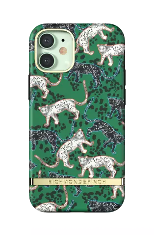 Richmond &amp; Finch Green Leopard luipaarden hoesje voor iPhone 12 mini - groen