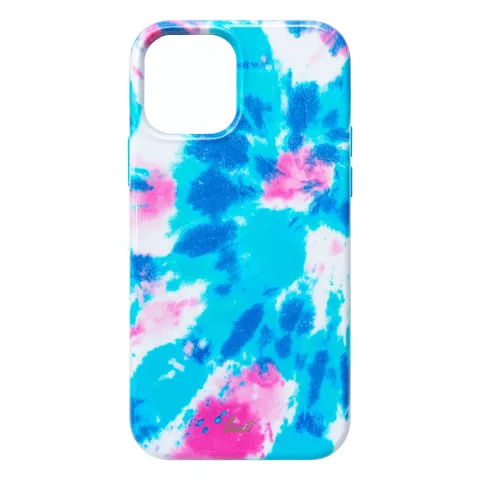 Laut Huex Tie Dye hoesje voor iPhone 12 en iPhone 12 Pro - blauw