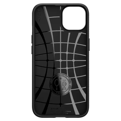 Spigen Liquid Air TPU met Air Cushion hoesje geschikt voor iPhone 13 - zwart