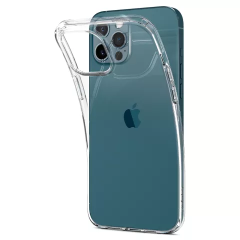 Spigen Liquid Crystal TPU met Air Cushion hoesje geschikt voor iPhone 12 en iPhone 12 Pro - transparant