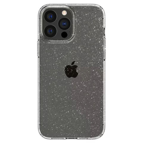 Spigen Liquid Crystal Glitter TPU met Air Cushion hoesje voor iPhone 13 Pro Max - transparant