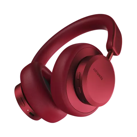 Urbanista Miami Midnight Over-Ear Bluetooth Hoofdtelefoon Active Noise Cancellation - Robijn Rood