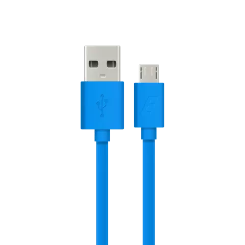 Energizer Micro-USB USB-A Kabel Plat Laden Synchroniseren 1,2m - Blauw