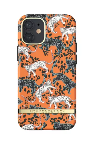Richmond &amp; Finch Orange Leopard luipaarden hoesje voor iPhone 12 mini - oranje