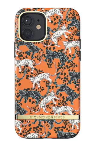 Richmond &amp; Finch Orange Leopard luipaarden hoesje voor iPhone 12 en iPhone 12 Pro - oranje