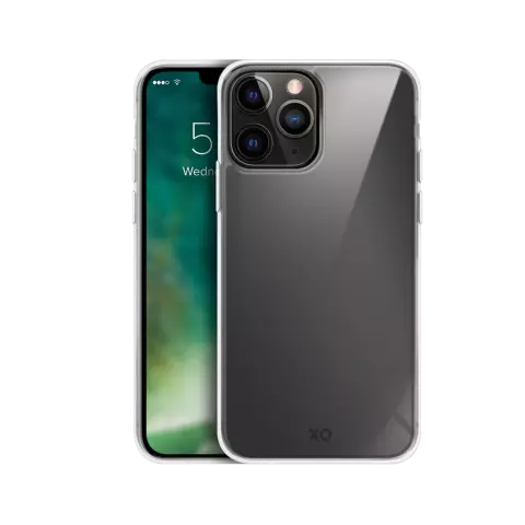 Xqisit Phantom glass Anti Bac tpu en gehard glas hoesje geschikt voor iPhone 12 Pro Max - transparant