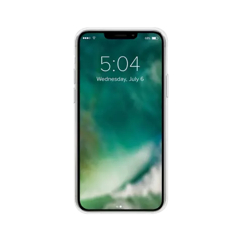Xqisit Phantom glass Anti Bac tpu en gehard glas hoesje geschikt voor iPhone 12 Pro Max - transparant