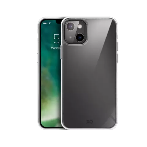 Xqisit Phantom glass Anti Bac tpu en gehard glas hoesje geschikt voor iPhone 13 mini - transparant