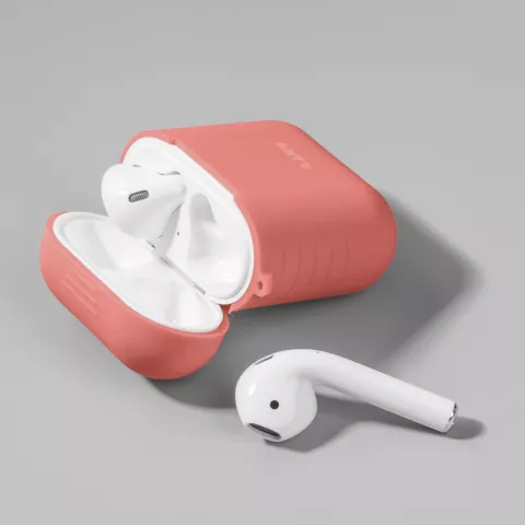 Laut POD Slim Silicon PC en rubber hoesje geschikt voor AirPods 1 en 2 - roze