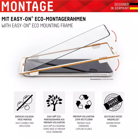 Displex Real Glass FC + Frame screenprotector geschikt voor iPhone 12 en iPhone 12 Pro - transparant