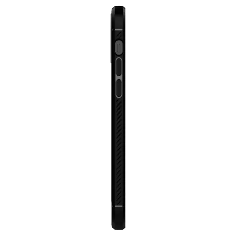 Spigen Rugged Armor TPU met Air Cushion carbonvezels hoesje geschikt voor iPhone 12 en iPhone 12 Pro - zwart
