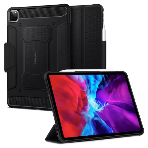 Spigen Rugged Armor Pro met Air Cushion hoes voor iPad Pro 11 (2018 2020 2021 2022) - zwart