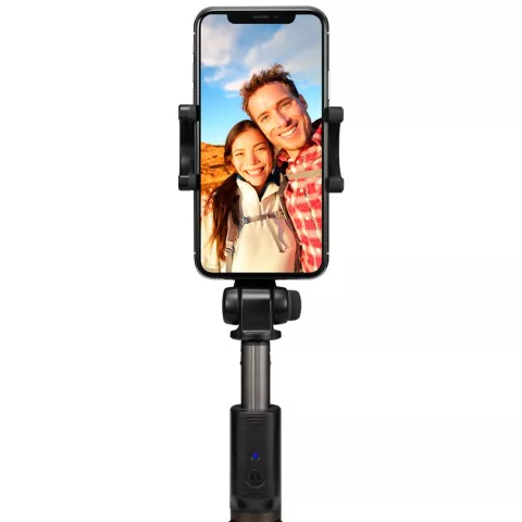 Spigen selfiestick tripod smartphone standaard foto afstandsbediening - Zwart