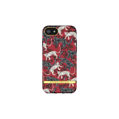 Richmond &amp; Finch Samba Red Leopard luipaarden hoesje voor iPhone 6 6s 7 8 en SE 2020 SE 2022 - rood