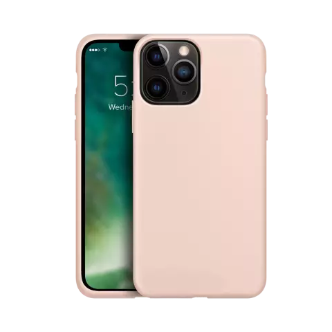 Xqisit Silicone case Anti Bac PC en siliconen hoesje geschikt voor iPhone 13 Pro - roze