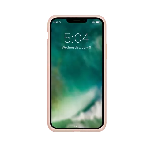 Xqisit Silicone case Anti Bac PC en siliconen hoesje geschikt voor iPhone 13 Pro - roze