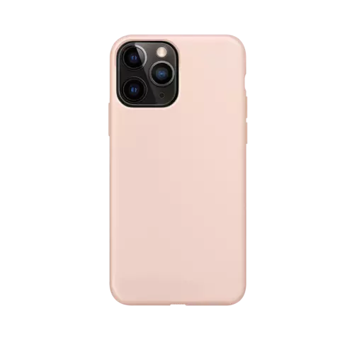 Xqisit Silicone case Anti Bac PC en siliconen hoesje geschikt voor iPhone 13 Pro - roze