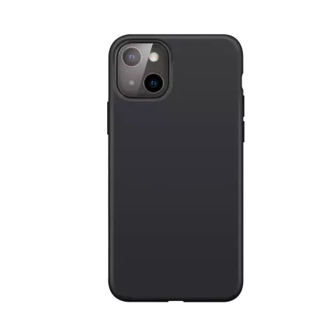 Xqisit Silicone case Anti Bac PC en siliconen hoesje voor iPhone 13 mini - zwart