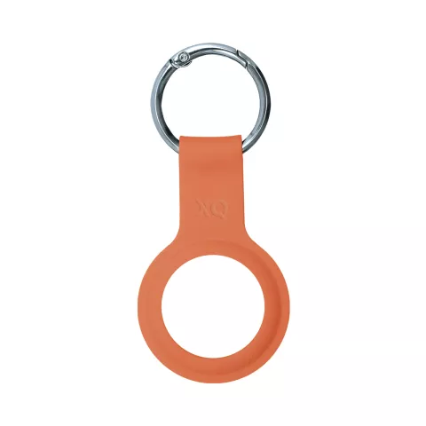 Xqisit Silicone Keyring siliconen hoesje voor Apple AirTag - oranje