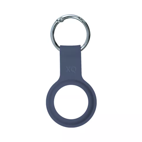 Xqisit Silicone Keyring siliconen hoesje voor Apple AirTag - blauw