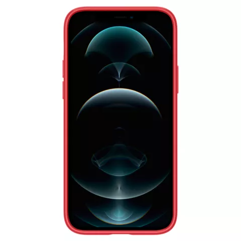 Spigen Thin Fit dun polycarbonaat hoesje voor iPhone 12 en iPhone 12 Pro - rood