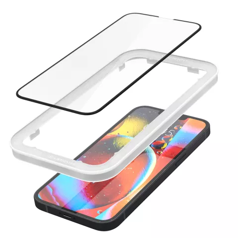 Spigen tR Align Master FC (2 Pack) + Frame screenprotector geschikt voor iPhone 13 en iPhone 13 Pro - zwart