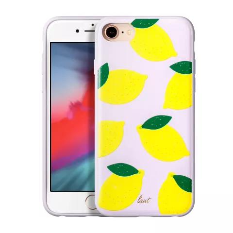 Laut Tutti Frutti Lemon PU en TPU limoenen hoesje voor iPhone 6 6s 7 8 en SE 2020 SE 2022