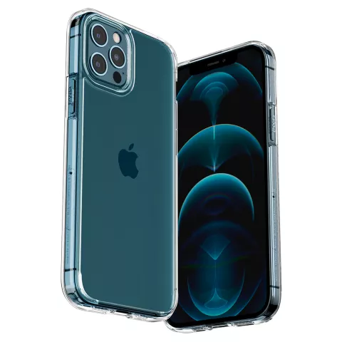 Spigen Ultra Hybrid pu en TPU Air Cushion hoesje geschikt voor iPhone 12 en iPhone 12 Pro - transparant