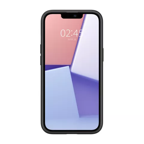 Spigen Ultra Hybrid pu en TPU Air Cushion hoesje geschikt voor iPhone 13 Pro Max - zwart