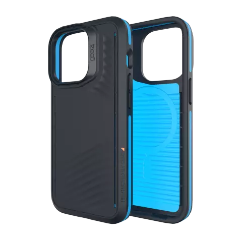 Gear4 Vancouver Snap D3O hoesje geschikt voor iPhone 13 Pro - zwart en blauw