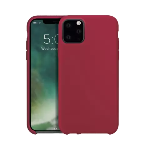 Xqisit Silicone PC en siliconen hoesje voor iPhone 11 Pro Max - rood