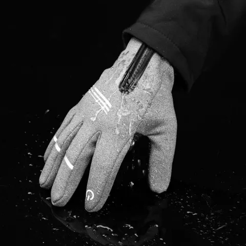 WHEEL UP Touchscreen Handschoenen - Spatbestendig - Grijs Maat L