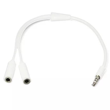 Audio Splitter 3,5 mm voor iPod MP3 iPhone Computer muziek