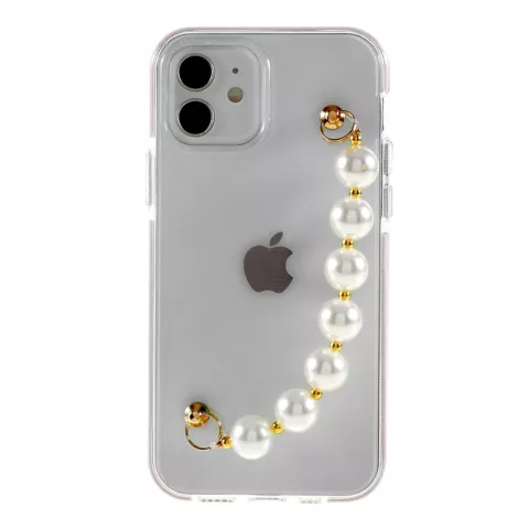 Parels TPU hoesje voor iPhone 12 en iPhone 12 Pro - transparant