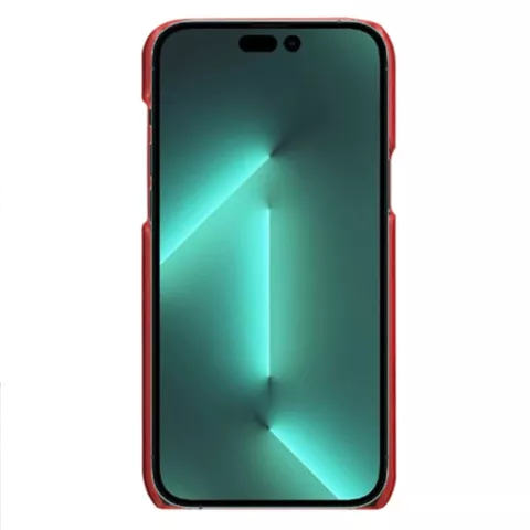 Duo Cardslot Wallet kunstleer hoesje geschikt voor iPhone 12 Pro Max - rood