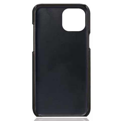 Duo Cardslot Wallet kunstleer hoesje voor iPhone 12 mini - zwart