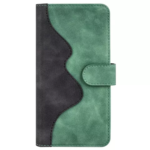 Bookcase Wallet kunstleer hoesje voor iPhone 14 Pro - groen