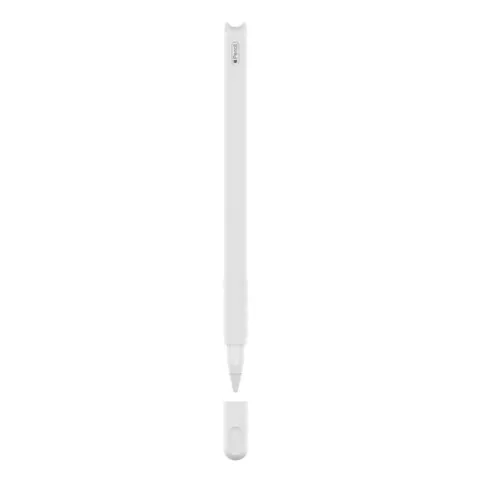 Beschermhoes Extra Grip van Siliconen voor Apple Pencil 2 - Wit
