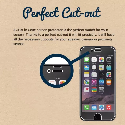 Just in Case Screen Protector 3 pack voor iPhone 6 / 6s - beschermfolie