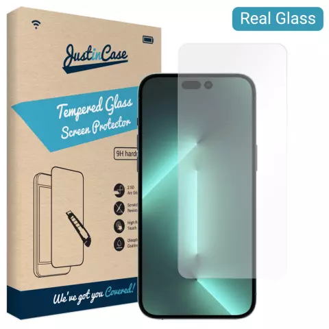 Just in Case Tempered Glass voor iPhone 14 Pro - gehard glas