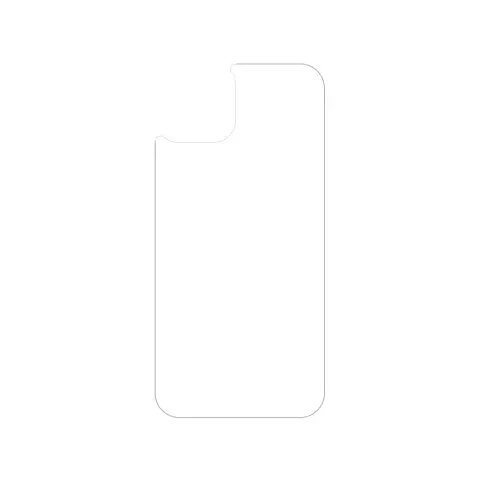 Just in Case Back Cover Tempered Glass voor iPhone 14 - gehard glas