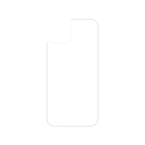 Just in Case Back Cover Tempered Glass geschikt voor iPhone 14 - gehard glas