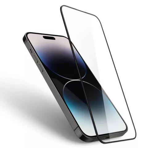 Spigen Full Cover Glass voor iPhone 14 Pro - gehard glas