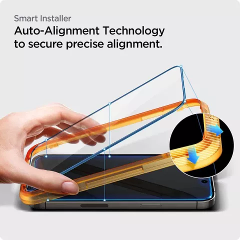 Spigen AlignMaster Full Cover Glass 2 pack geschikt voor iPhone 14 Pro - gehard glas