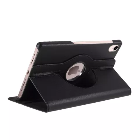 Just in Case Rotating 360 Case hoes geschikt voor iPad mini 6 (2021) &amp; iPad mini 7 (2024) - zwart